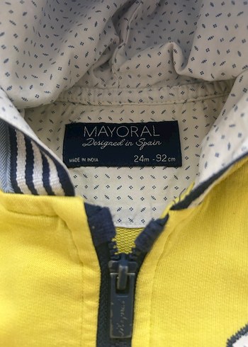 Sarı Kapüşonlu Fermuarlı Erkek Sweatshirt - Görsel 3