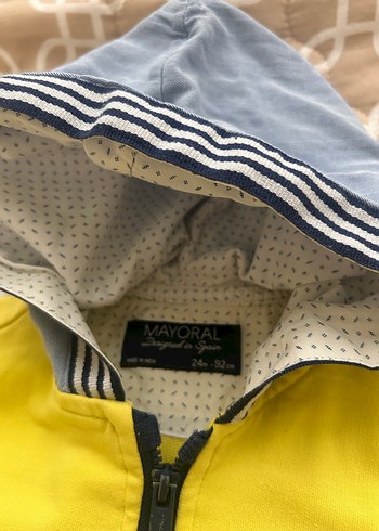 Sarı Kapüşonlu Fermuarlı Erkek Sweatshirt - Görsel 4