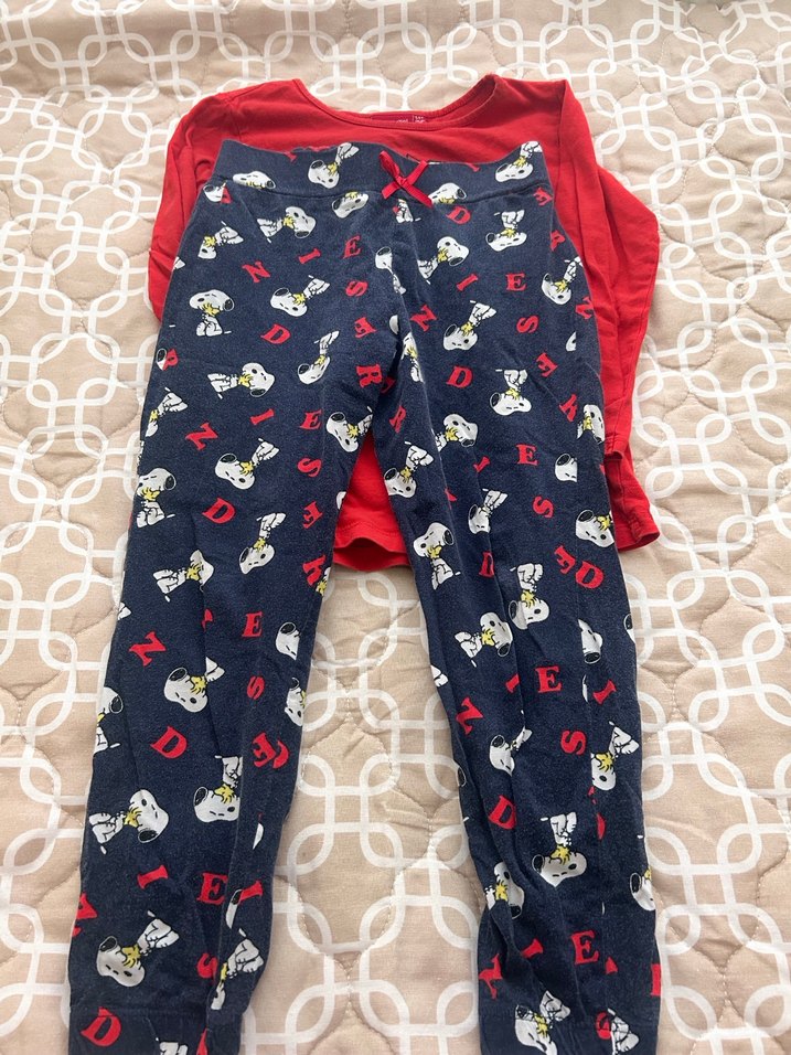 Kız Çocuk Uzun Kollu Snoopy Pijama Takımı - Görsel 2