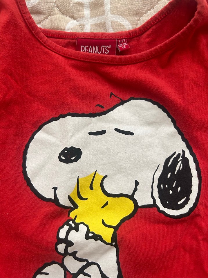 Kız Çocuk Uzun Kollu Snoopy Pijama Takımı - Görsel 4