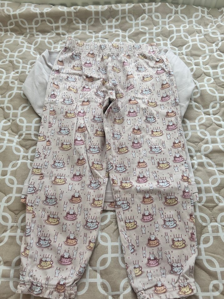 Kız Çocuk Uzun Kollu Pamuklu Pijama Takımı - Görsel 2