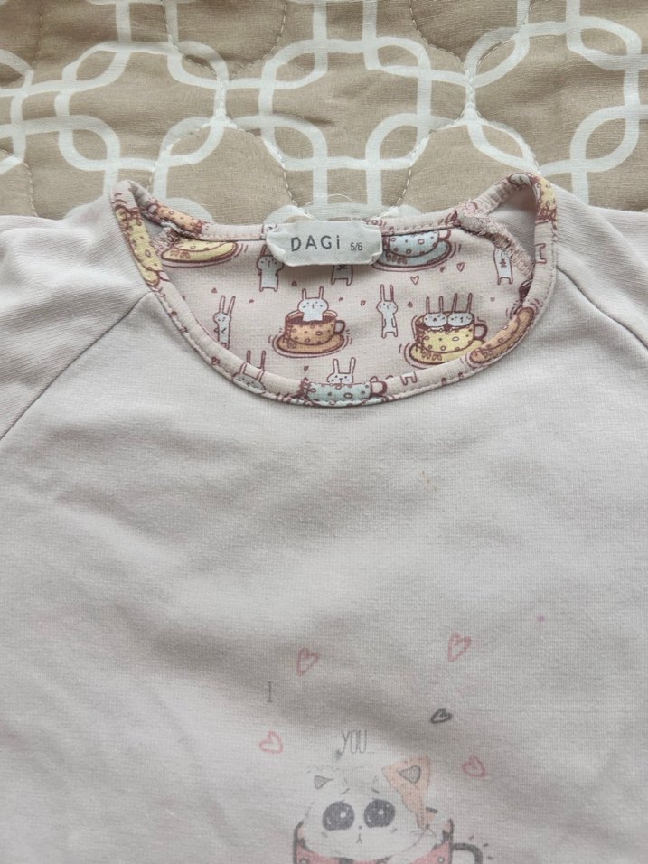 Kız Çocuk Uzun Kollu Pamuklu Pijama Takımı - Görsel 4