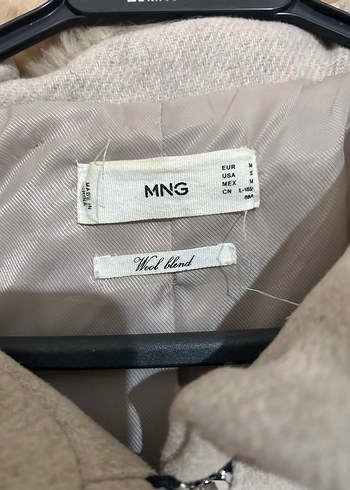 Kürklü Bej Midi Kadın Kaban - Görsel 5