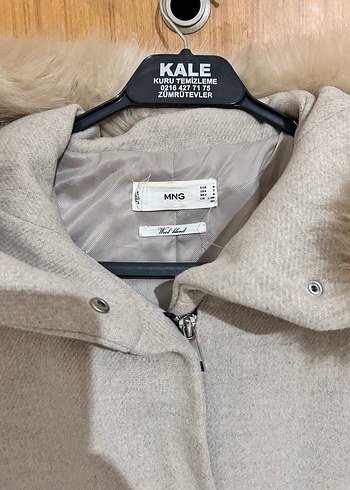 Kürklü Bej Midi Kadın Kaban - Görsel 2