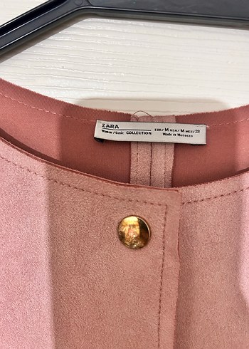 Düğmeli Kadın Süet Midi Kaban - Görsel 6