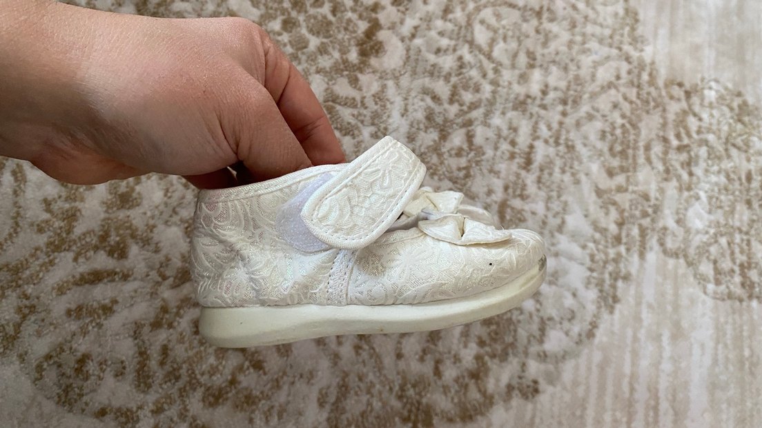 Kız Çocuk Beyaz Dantelli Babet Ayakkabı - Görsel 2