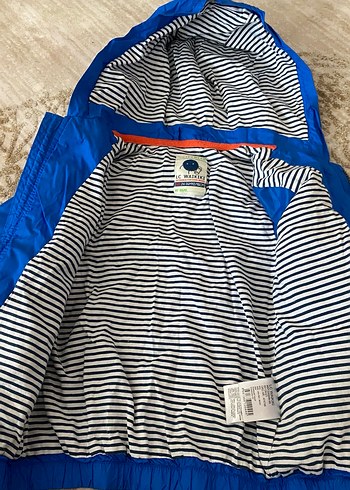 Erkek Çocuk Mavi Fermuarlı Yağmurluk - Görsel 2