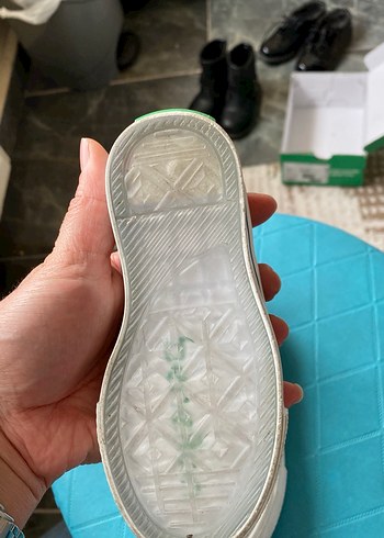 Kız Çocuk Beyaz Renkli Bağcıklı Spor Ayakkabı - Görsel 3