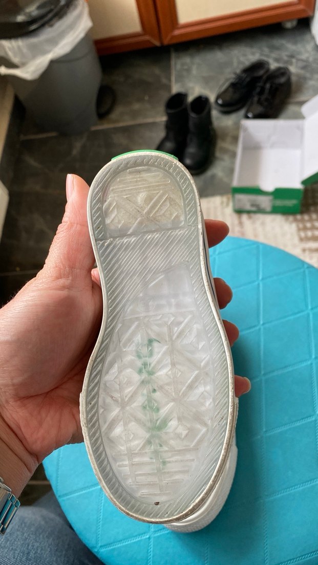 Kız Çocuk Beyaz Renkli Bağcıklı Spor Ayakkabı - Görsel 3