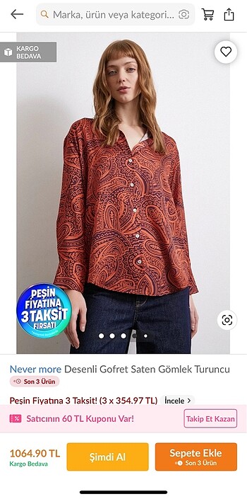 Desenli gömlek