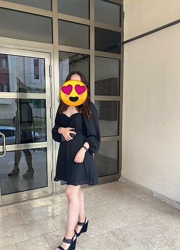 Kadın Siyah Renk Gipe Detaylı Elbise ...