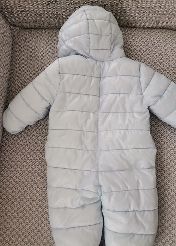 Açık Mavi Kürklü Bebek Erkek Kayak Tulumu - Görsel 5