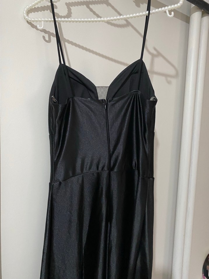 Siyah Uzun abiye - Görsel 3