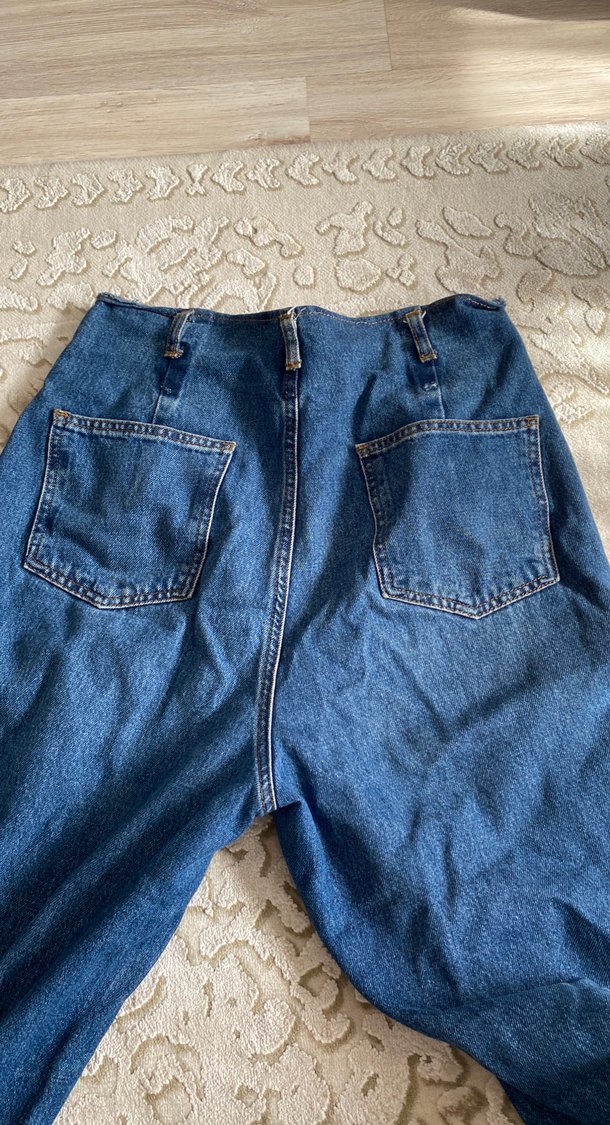 Fermuarlı kadın jean - Görsel 3
