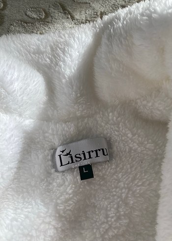 Düğmeli Beyaz Kadın Kürk mont - Görsel 3