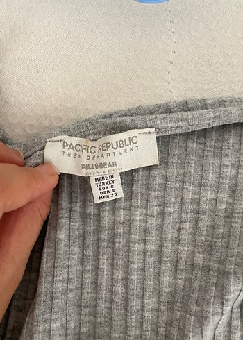xs Beden gri Renk pull and bear kadın bluz