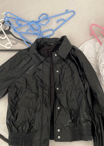 h&m siyah deri ceket