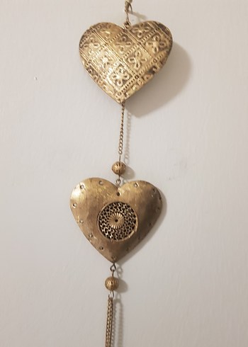 Nakışlı Zincir Detaylı Altın Renkli Kadın Charm -duvar süsü 43cm - Görsel 4