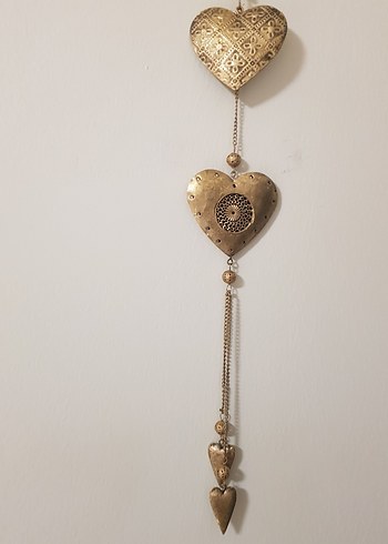 Nakışlı Zincir Detaylı Altın Renkli Kadın Charm -duvar süsü 43cm - Görsel 3