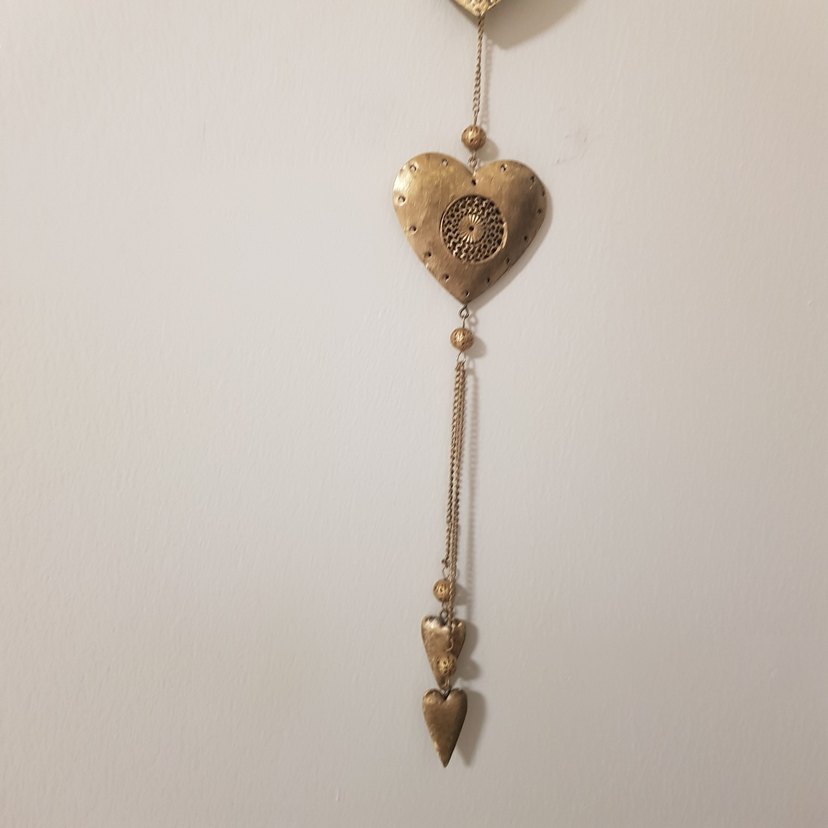 Nakışlı Zincir Detaylı Altın Renkli Kadın Charm -duvar süsü 43cm - Görsel 5