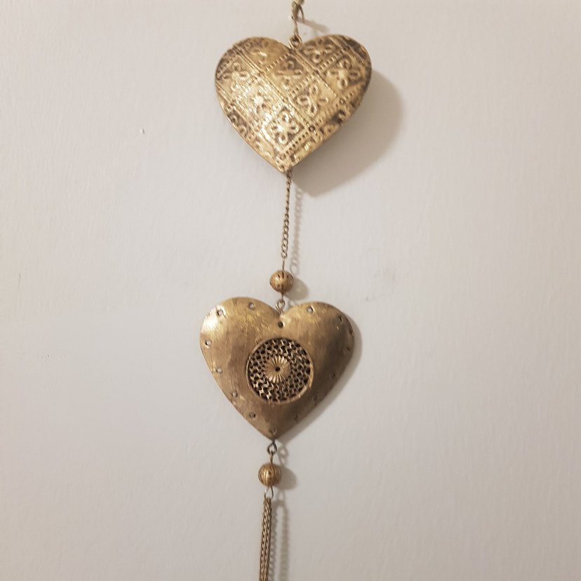 Nakışlı Zincir Detaylı Altın Renkli Kadın Charm -duvar süsü 43cm - Görsel 4