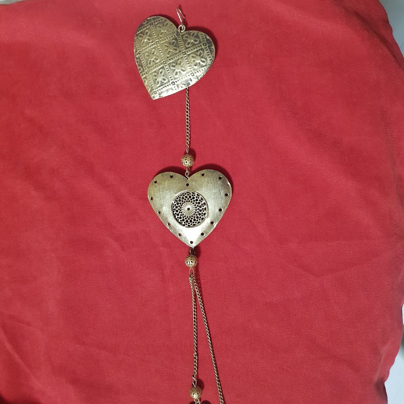 Nakışlı Zincir Detaylı Altın Renkli Kadın Charm -duvar süsü 43cm - Görsel 2