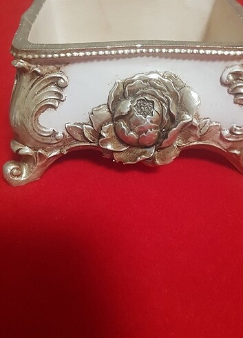 DEKORATIF KUTU- ŞEKERLIK- ÇIKOLATALIK- TAKILIK- bej rengi - Görsel 6