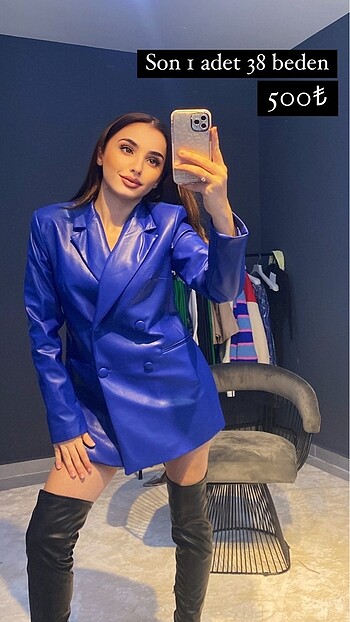 Deri blazer ceket