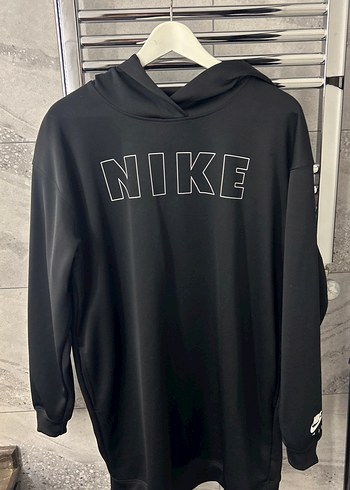 Nike Siyah Kapusonlu Sweatshirt Tunik