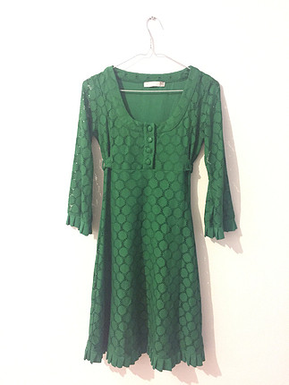 Yeşil baharlık elbise