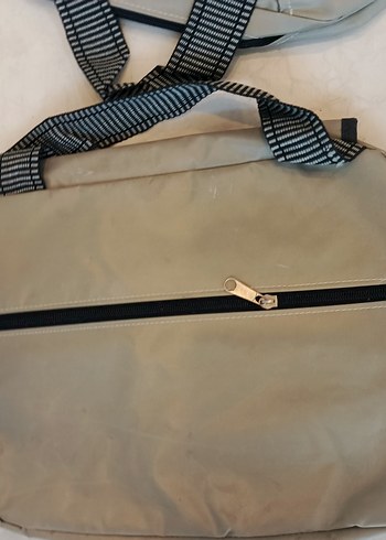 Bej Bebek Çantası Siyah Detaylı 2 adet - Görsel 2