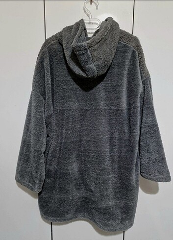 Ecrou Kadın Kapüşonlu Cepli Panço - Görsel 3