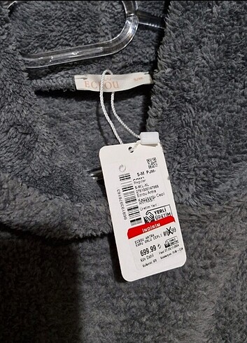 Ecrou Kadın Kapüşonlu Cepli Panço - Görsel 6