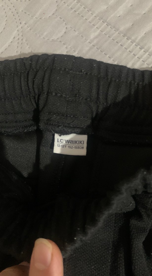 Siyah erkek çoçuk Regular Fit Kumaş Pantolon - Görsel 3