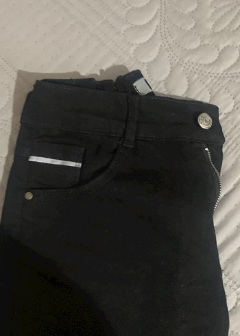 Siyah Kemerli erkek çoçuk yumuşak kot Pantolon - Görsel 2