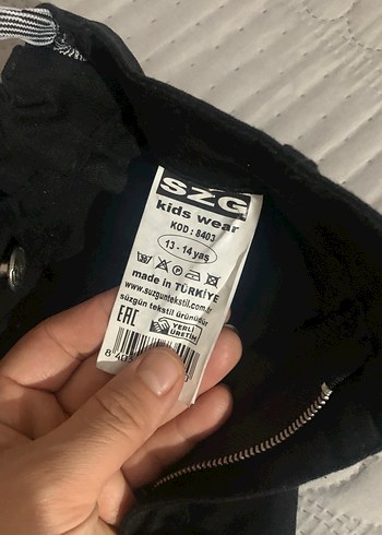 Siyah Kemerli erkek çoçuk yumuşak kot Pantolon - Görsel 3