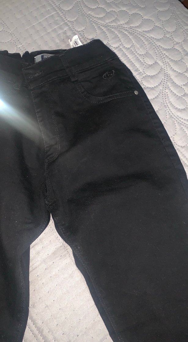 Siyah Kemerli erkek çoçuk yumuşak kot Pantolon - Görsel 4