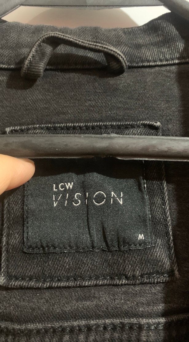 Düğmeli Siyah erkek genç  Kot Ceket - Görsel 3