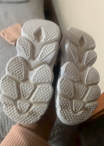 Kız Çocuk Mor Bağcıklı ve Cırtcırtlı Spor Ayakkabı - Görsel 4