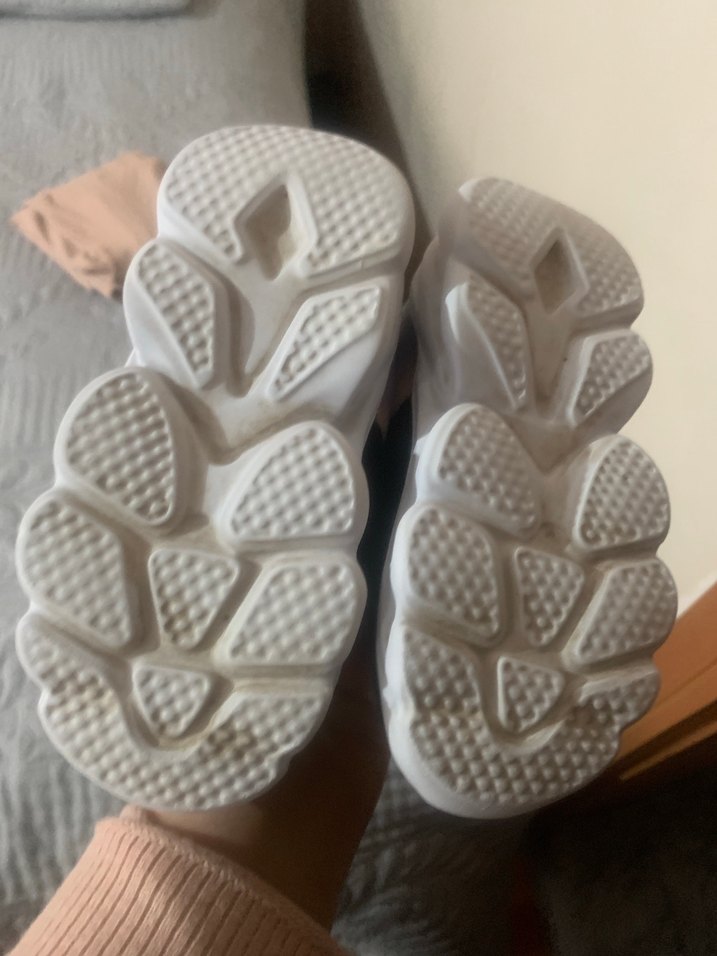 Kız Çocuk Mor Bağcıklı ve Cırtcırtlı Spor Ayakkabı - Görsel 4