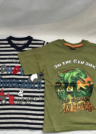 Next Next ve George marka 2 tshirt 5-6 yaş Yeni