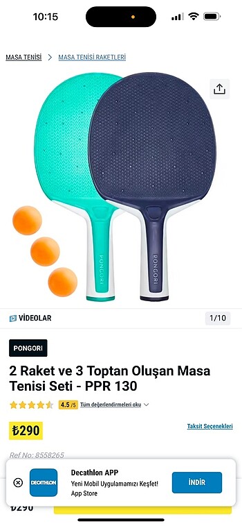 Decathlon tenis raketi