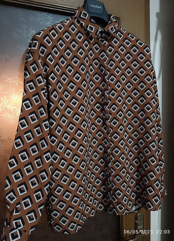 36 Beden kahverengi Renk NG style gömlek