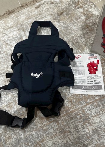 Kırmızı Çift Yönlü Bebek Kanguru - Görsel 2