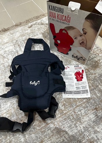 Kırmızı Çift Yönlü Bebek Kanguru - Görsel 3