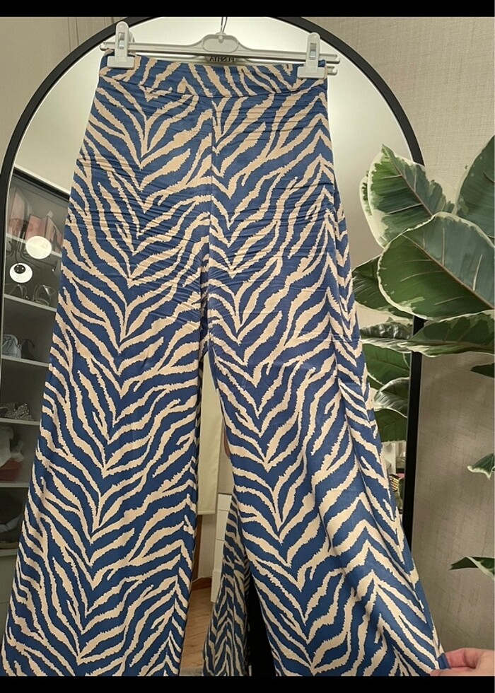 Sateen zebra desen ceket ikili takım - Görsel 4