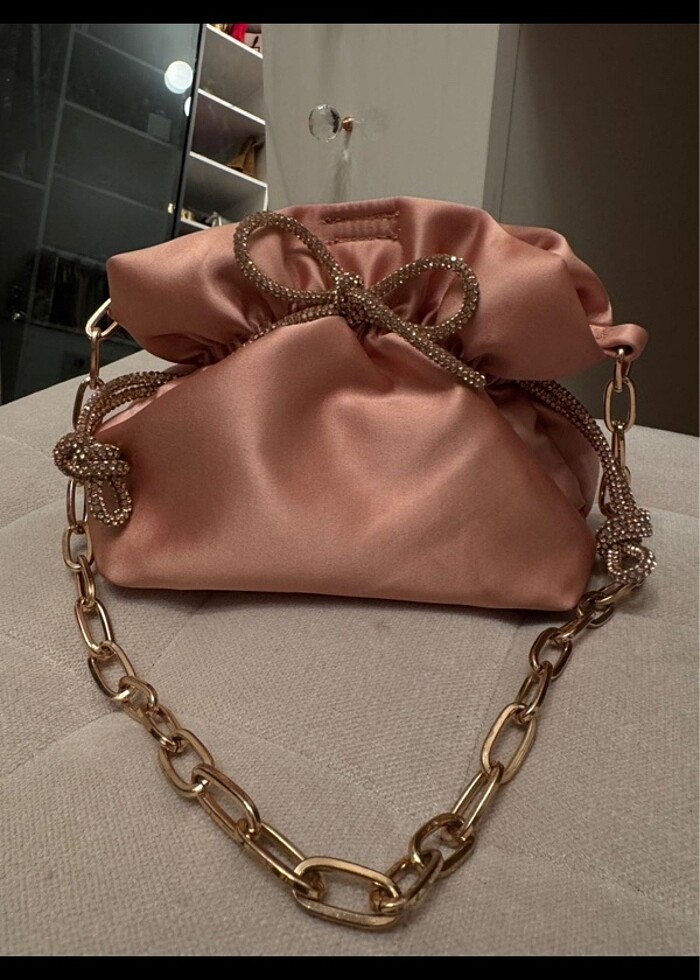 River island saten abiye çanta - Görsel 2