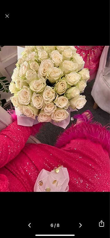 Tesettür pul payetli otrişli abiye - Görsel 6