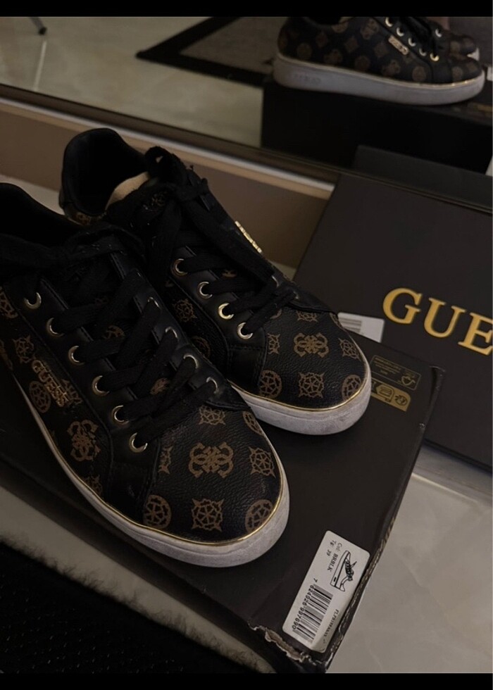 Guess logolu sneaker ayakkabı - Görsel 2