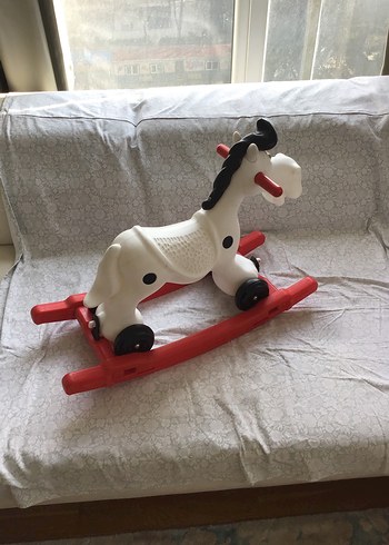 Pilsan Tekerlekli Beyaz At Oyuncak - Görsel 5